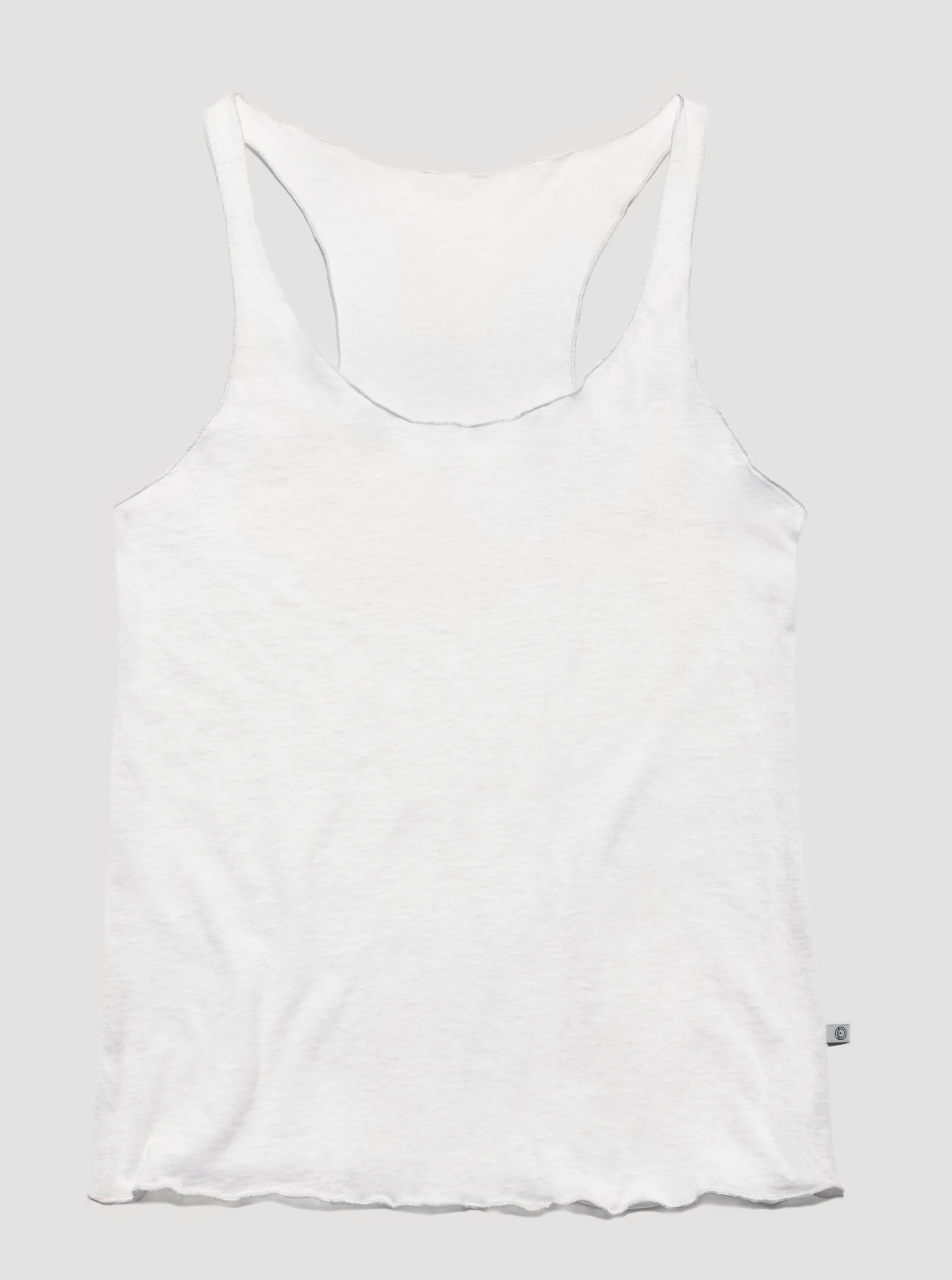 100% Organic Cotton Roller Tank - Chalk