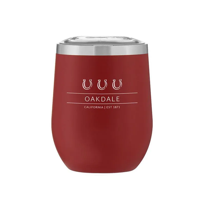 12 Oz. Stemless Stainless Steel Powder Coated Wine Cup Printed with a Customizable WEST VINES COLLECTION Design