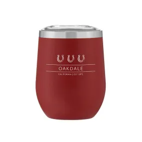 12 Oz. Stemless Stainless Steel Powder Coated Wine Cup Printed with a Customizable WEST VINES COLLECTION Design