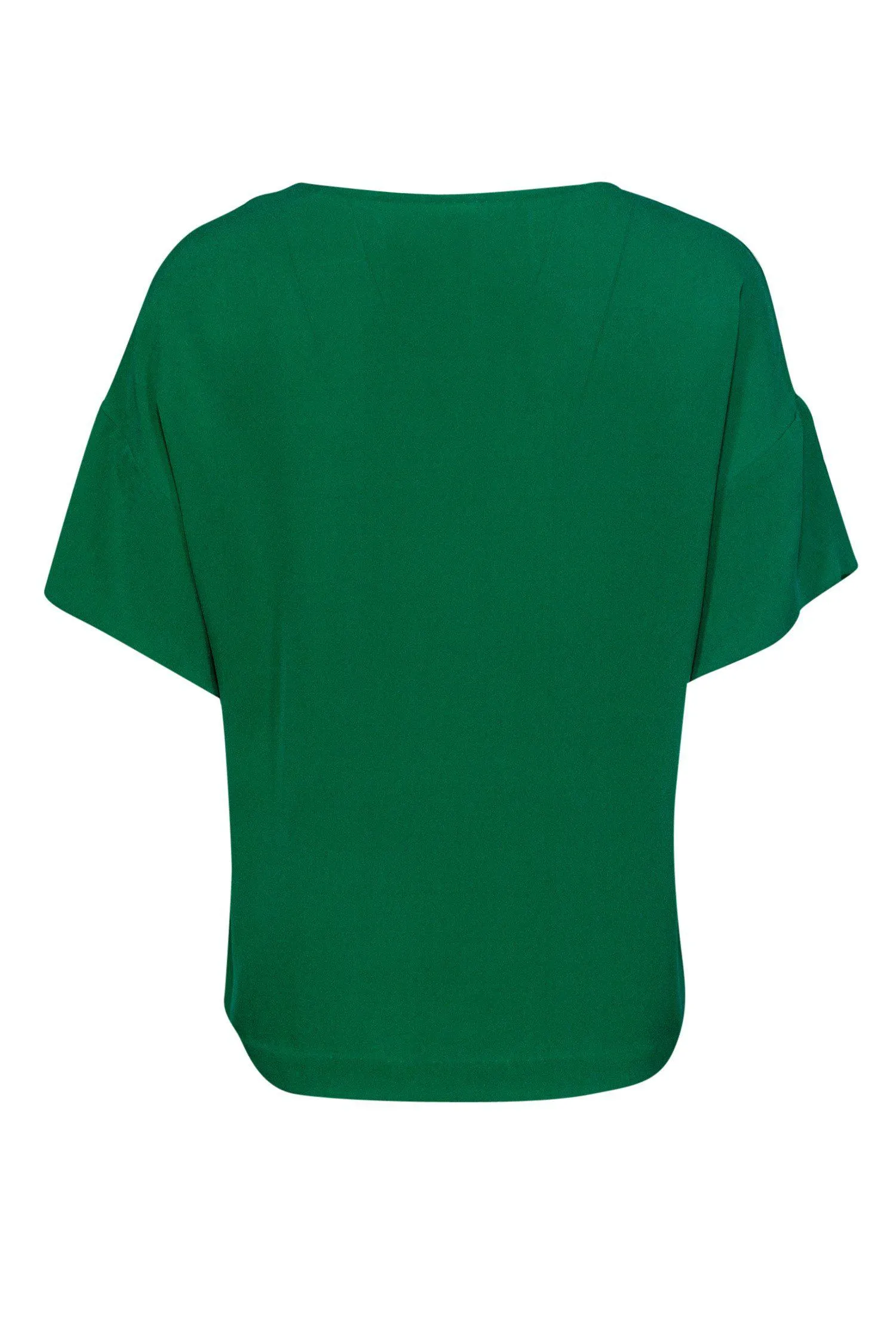 3.1 Phillip Lim - Green Short Sleeved Side Button Top Sz 4