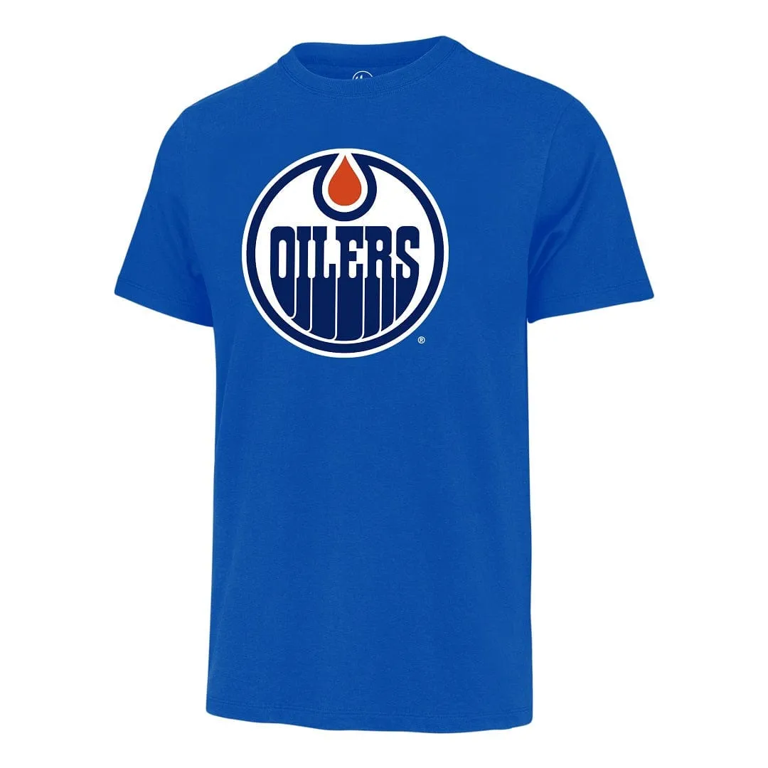 47 Brand NHL Fan Tee Shirt Royal - Edmonton Oilers