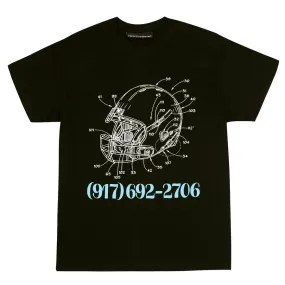 917 Football T-Shirt Black