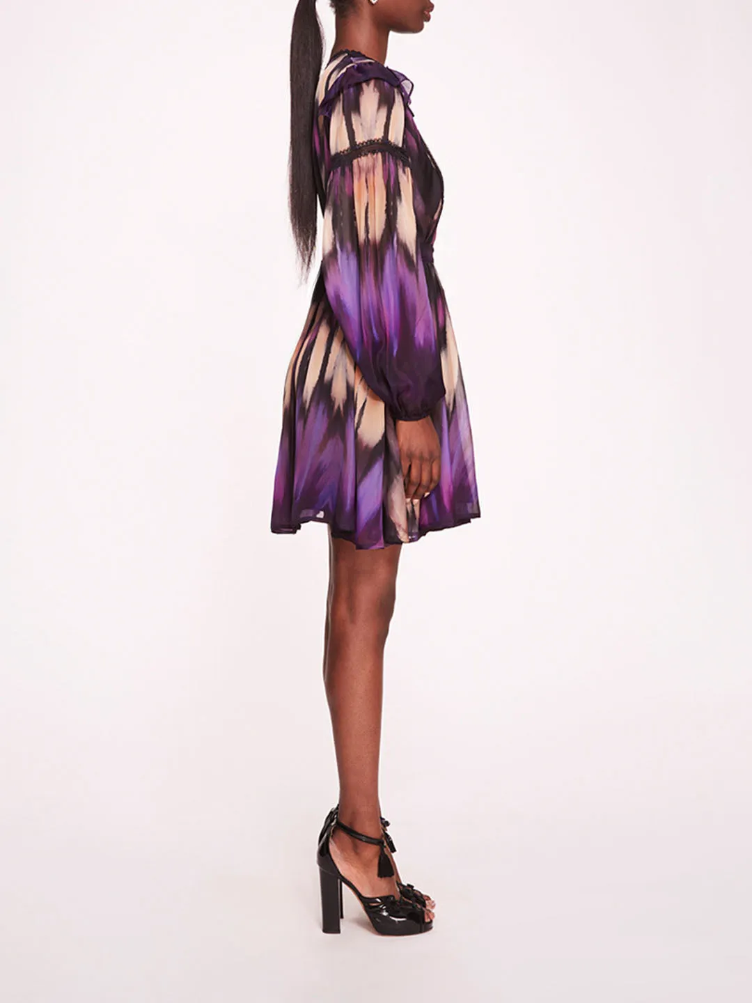 Abstract Viscose Mini Dress