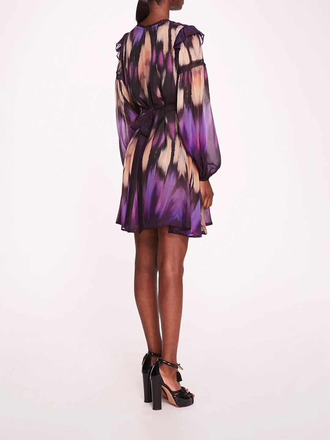 Abstract Viscose Mini Dress