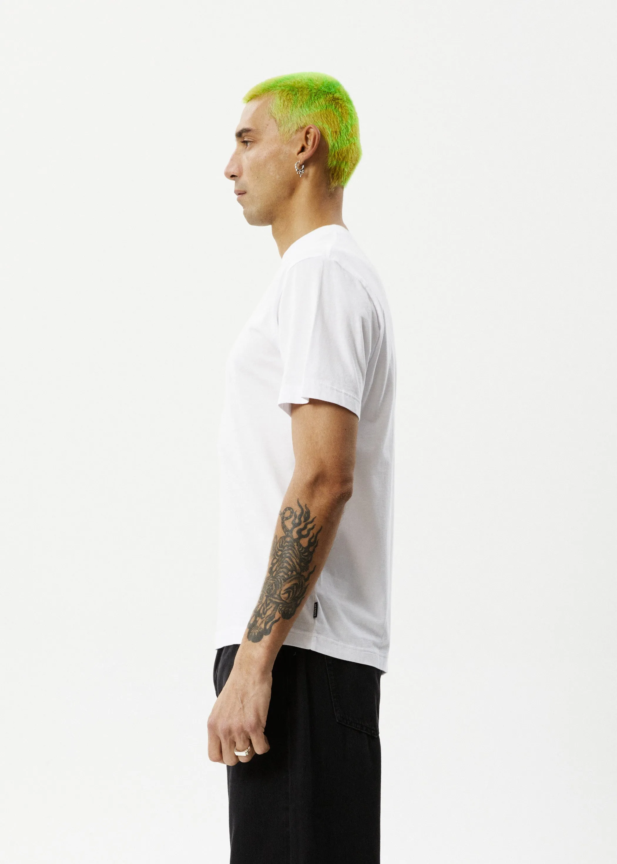 AFENDS Mens Space - Retro Fit Tee - White