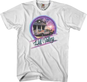 Airbrush Hill Valley Back To The Future T-Shirt