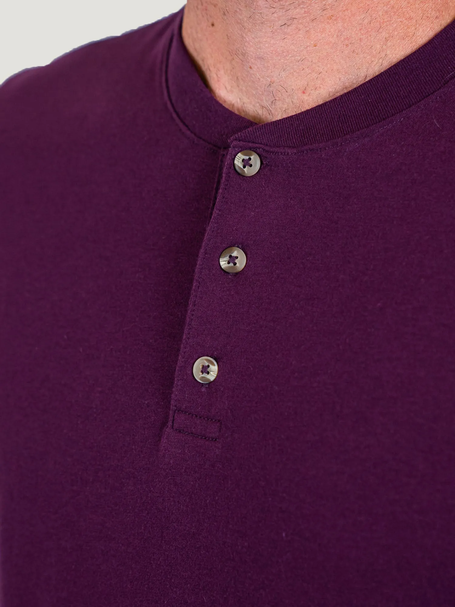 Amethyst Short Sleeve Henley