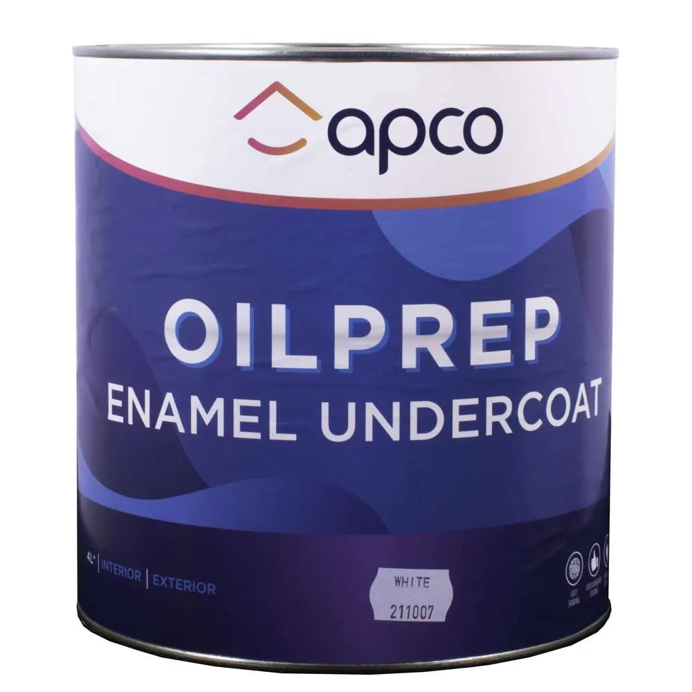 Apco OilPrep Undercoat Enamel White 4L