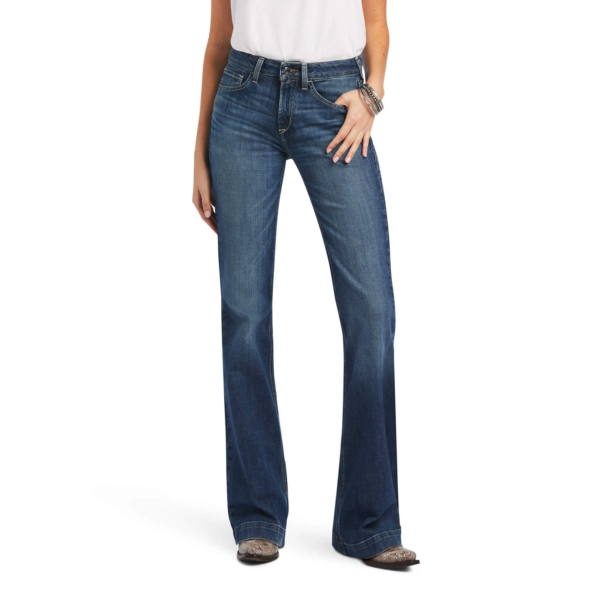 Ariat Women's Slim Trouser Daphne Wide Leg Jean