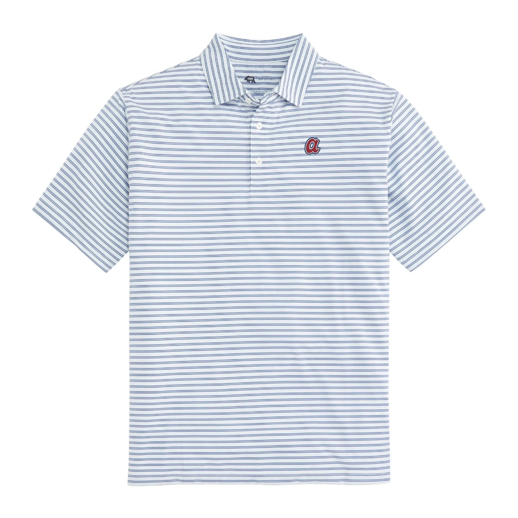 Atlanta Braves Cooperstown Wedge Stripe Performance Polo