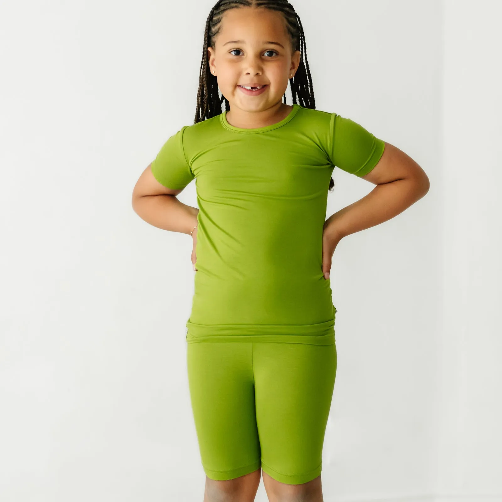 Avocado Two-Piece Short Sleeve & Shorts Pajama Set