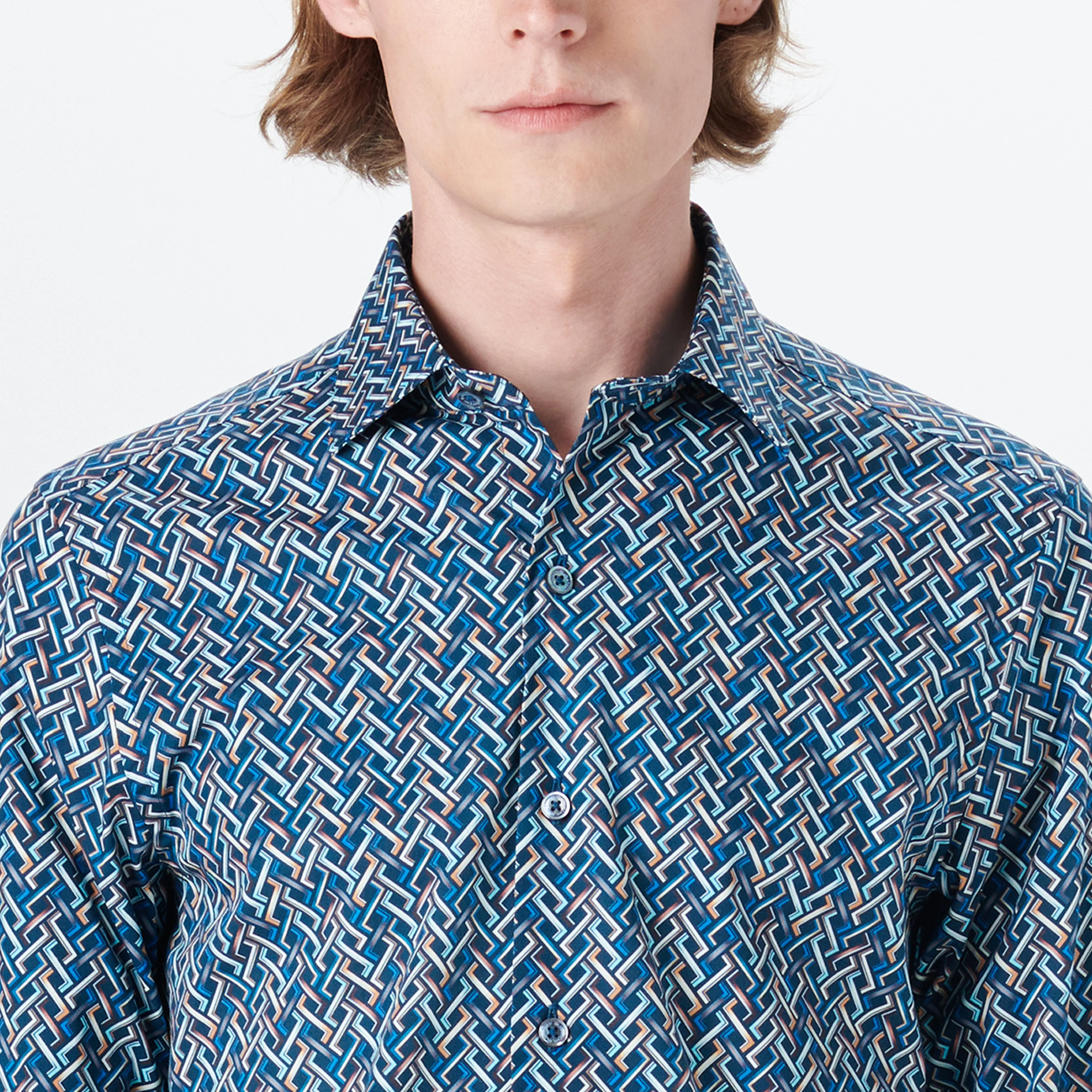 AXEL Basketweave Print Shirt