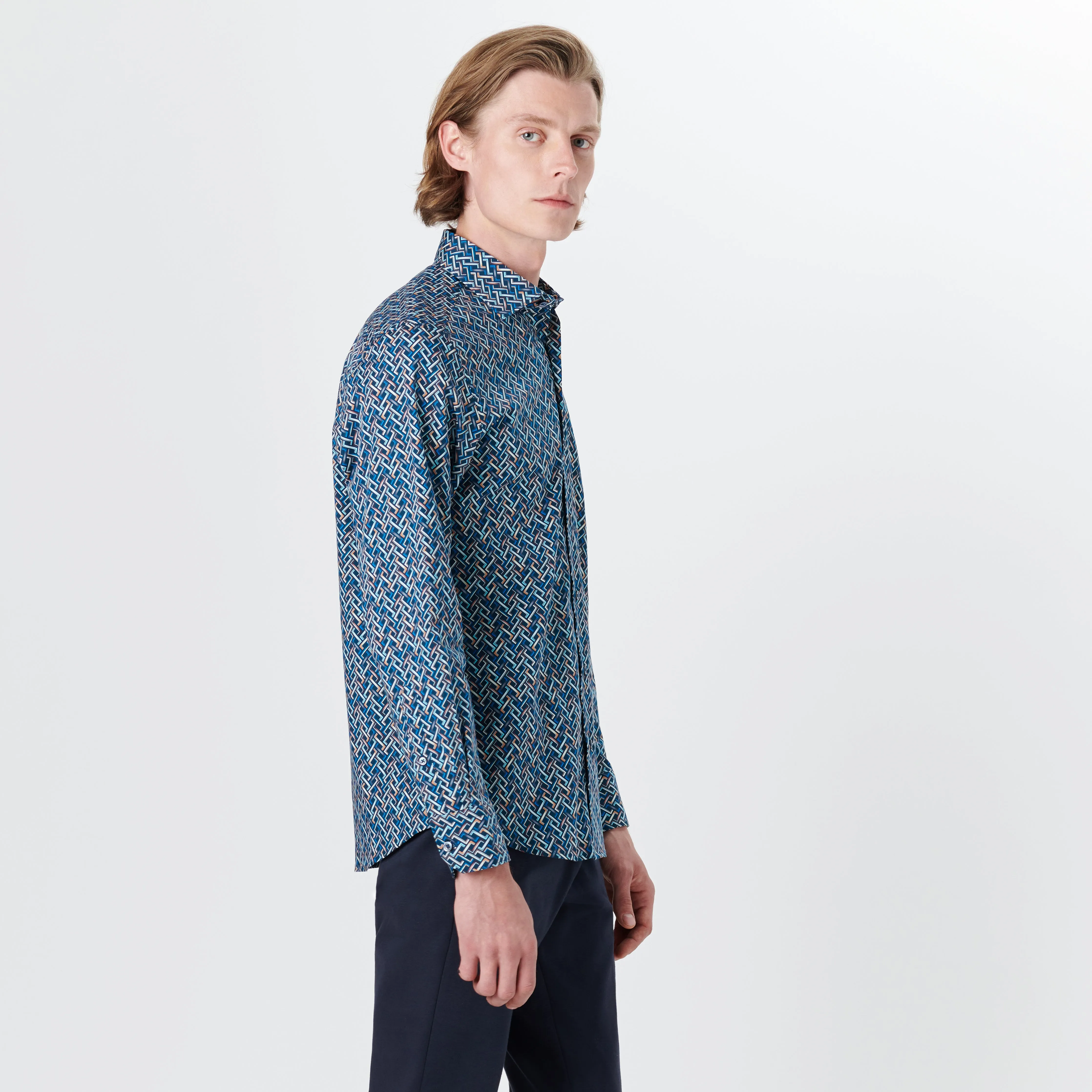 AXEL Basketweave Print Shirt