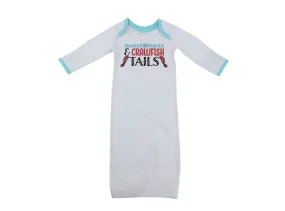 Baby Gown (0-3 Months): Snakes and Snails and Crawfish Tails