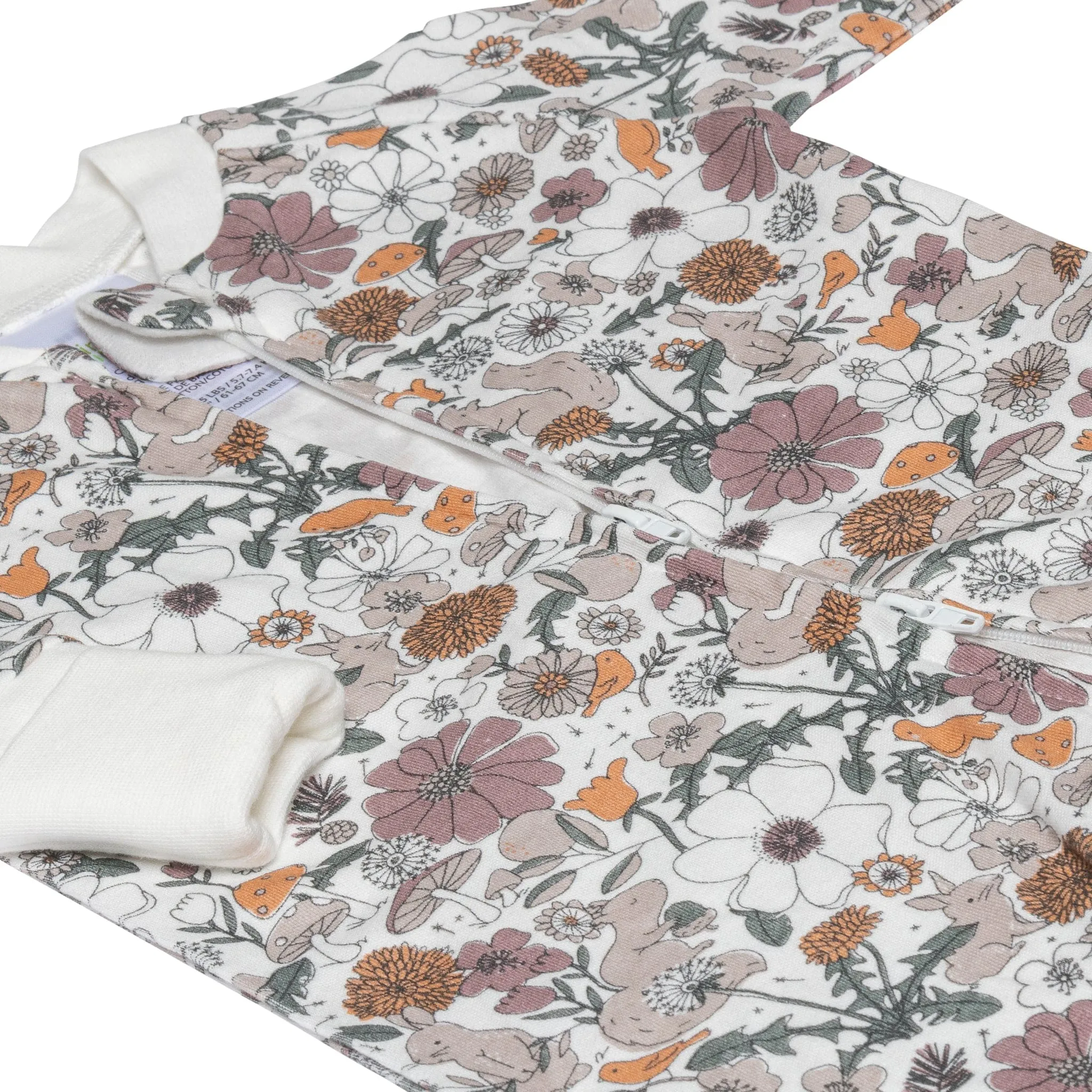 Bamboo baby sleeper - Floral Patch