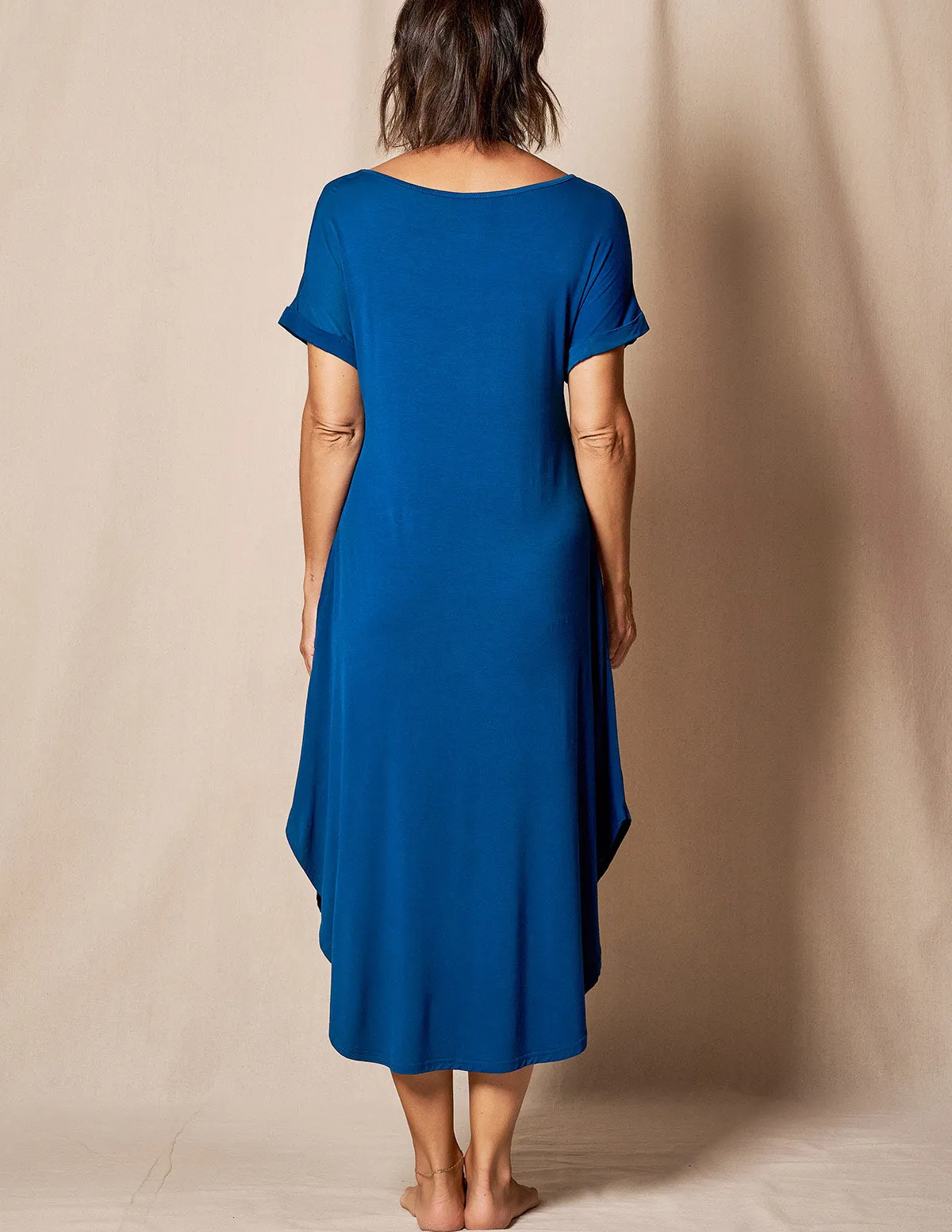 Bamboo Sleep Dress - Atlantic Blue