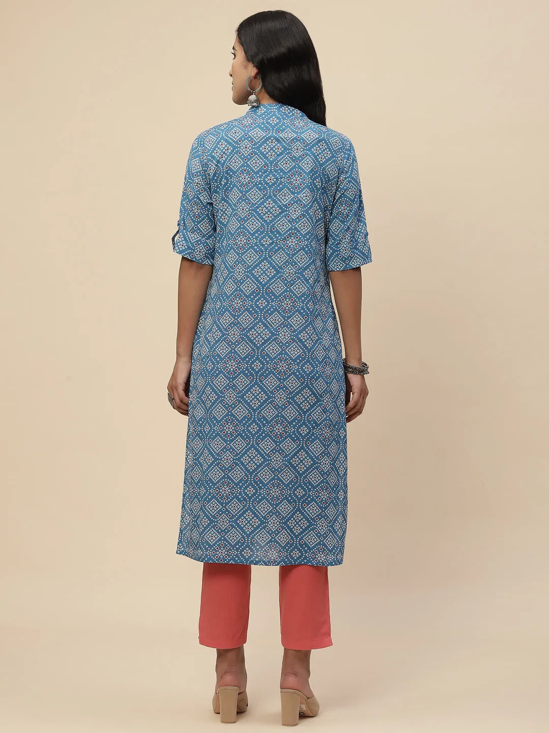 Bandhani Printed Cotton Kurta