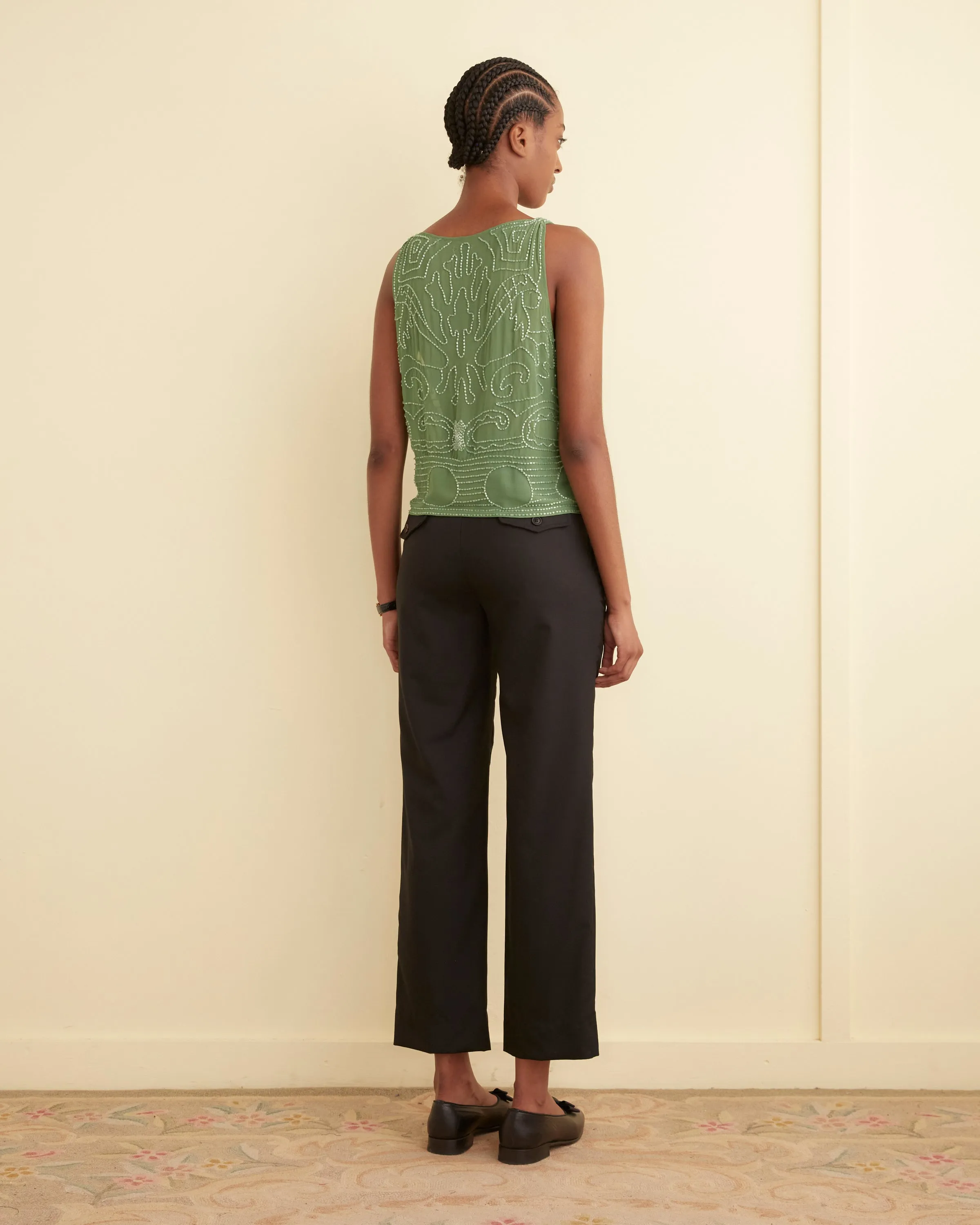 Beaded Myrtle Shirt - Green