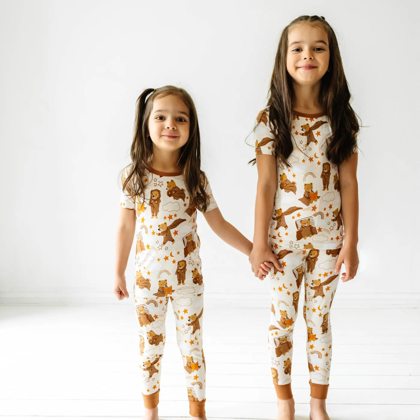 Beary Sleepy Two-Piece Short Sleeve Pajama Set