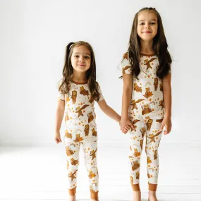 Beary Sleepy Two-Piece Short Sleeve Pajama Set