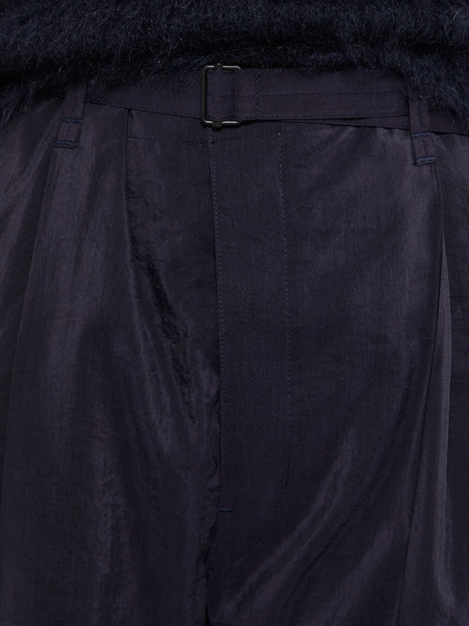 Belted Relaxed Pants in Midnight Violet