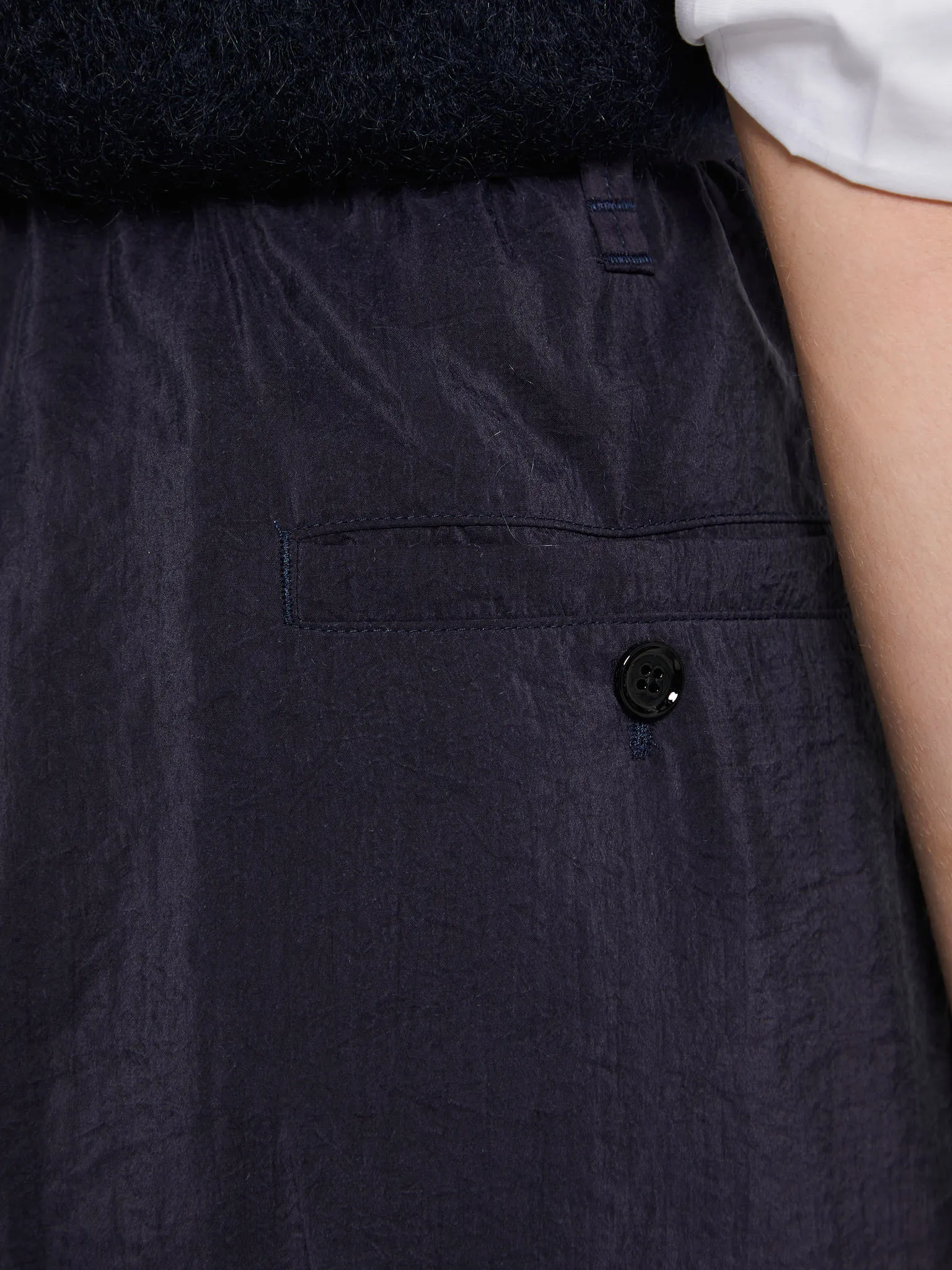 Belted Relaxed Pants in Midnight Violet