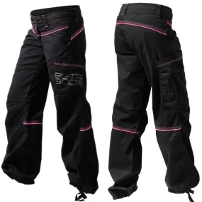 Better Bodies Contrast Windpant - Black-Pink