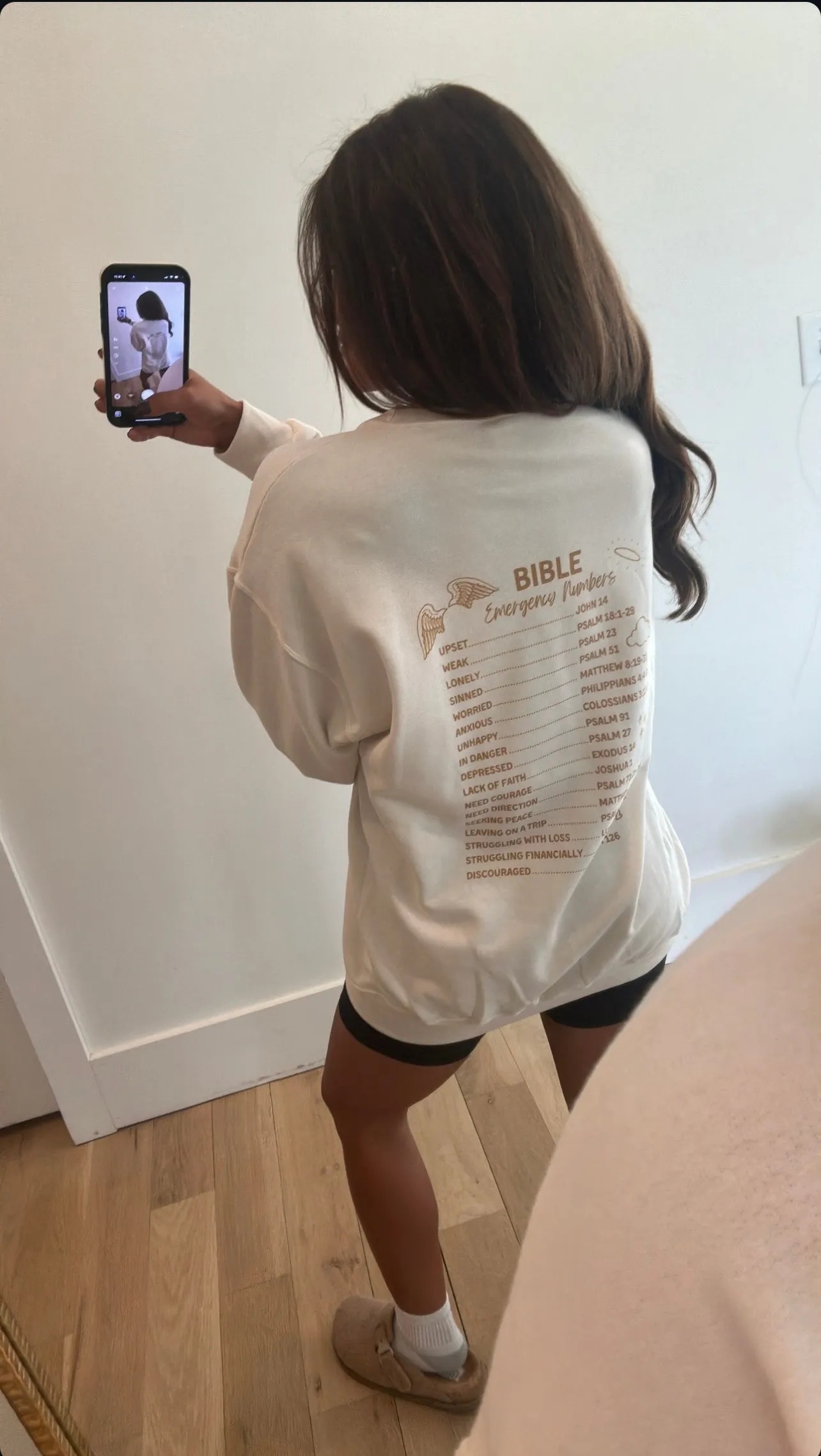 Bible Emergency Sweatshirt-Cream