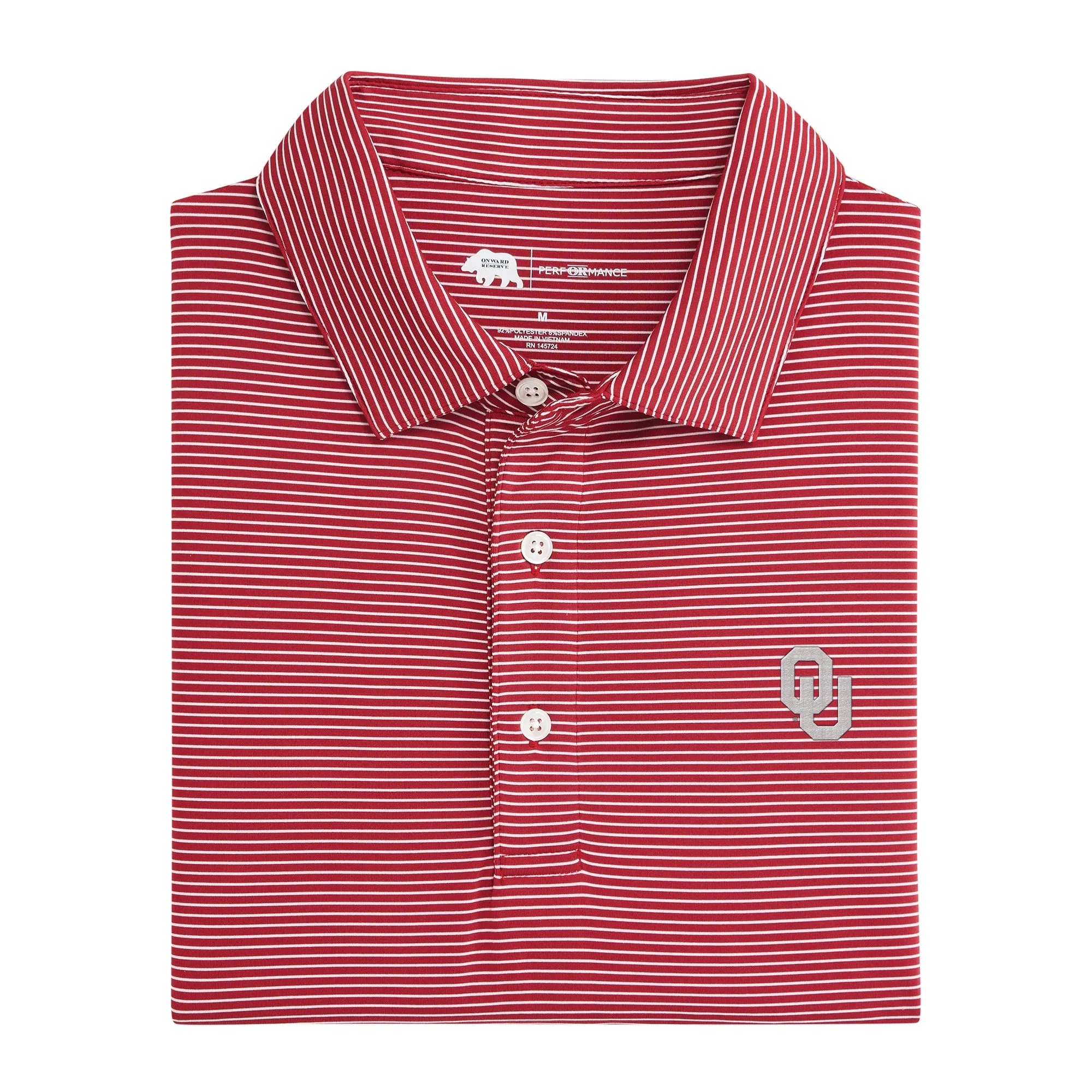 Birdie Stripe Oklahoma Performance Polo