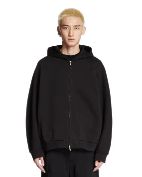 Black Cotton Hoodie