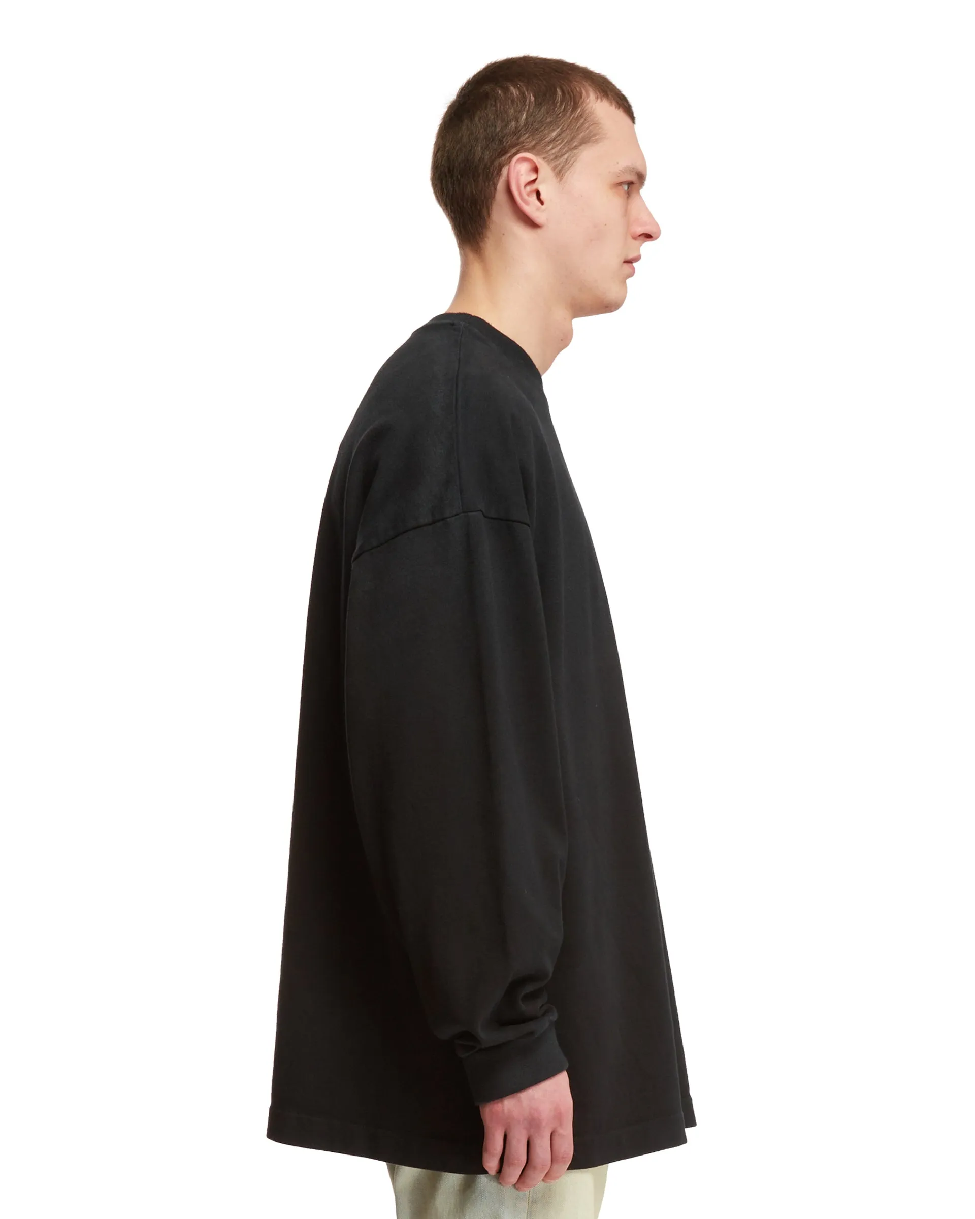 Black Cotton Sweatshirt