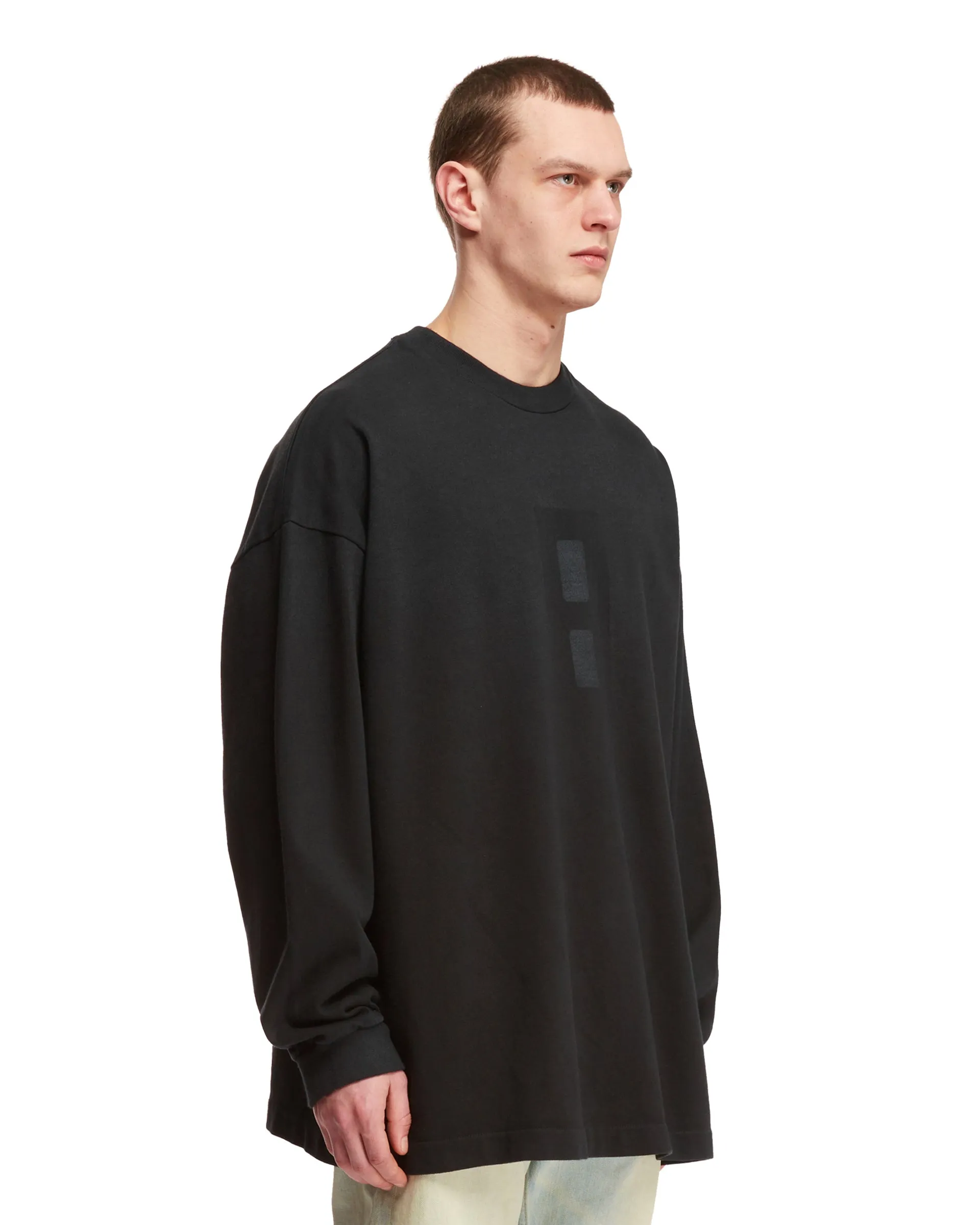 Black Cotton Sweatshirt