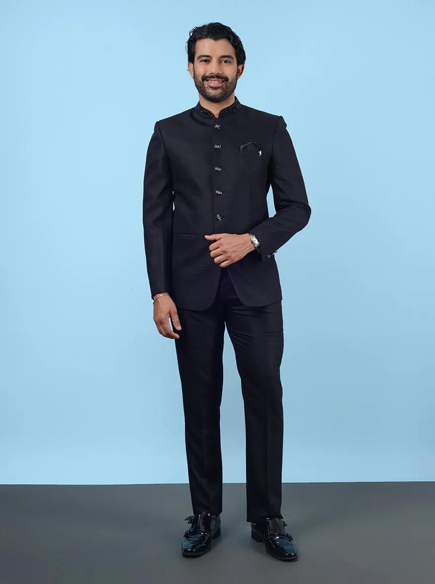 Black Jodhpuri Suit | JadeBlue