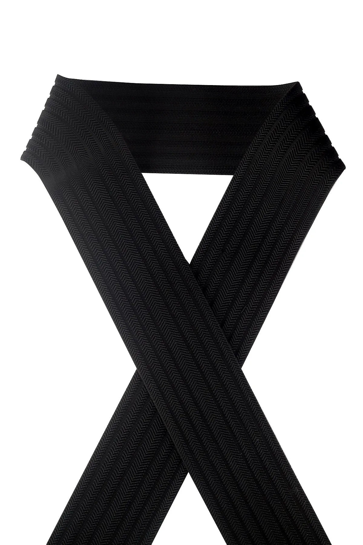 Black Knitted Strong Stretchable Elastic