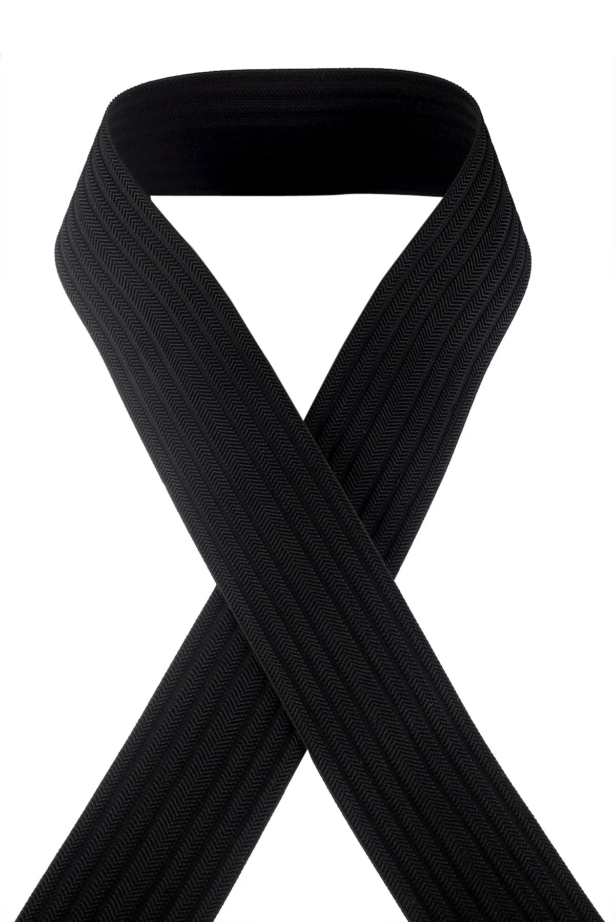 Black Knitted Strong Stretchable Elastic