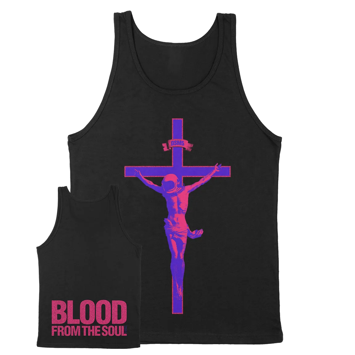 Blood From The Soul “Astronaut: Neon” Black Tank Top