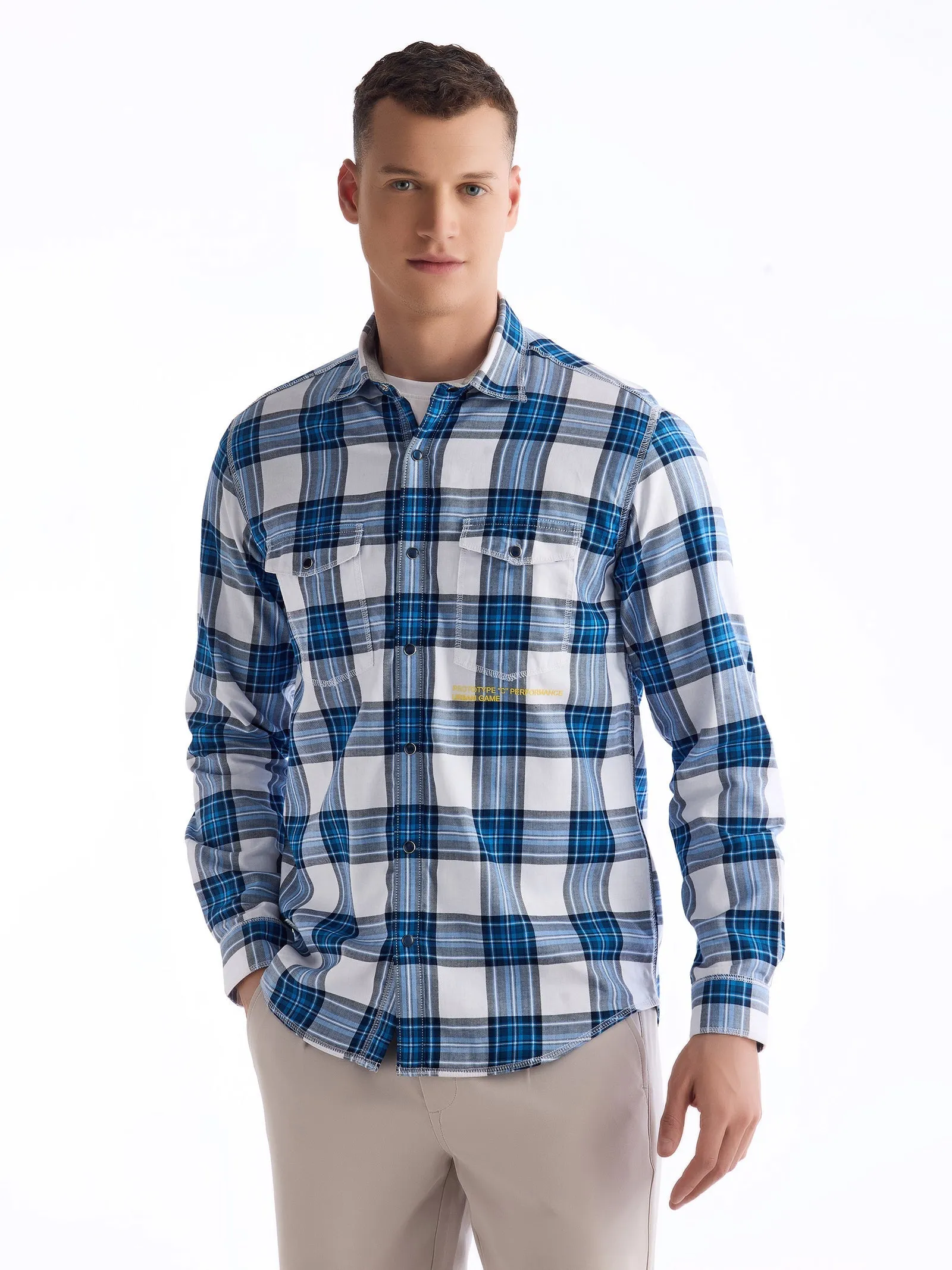 Blue Checked Urban Shirt