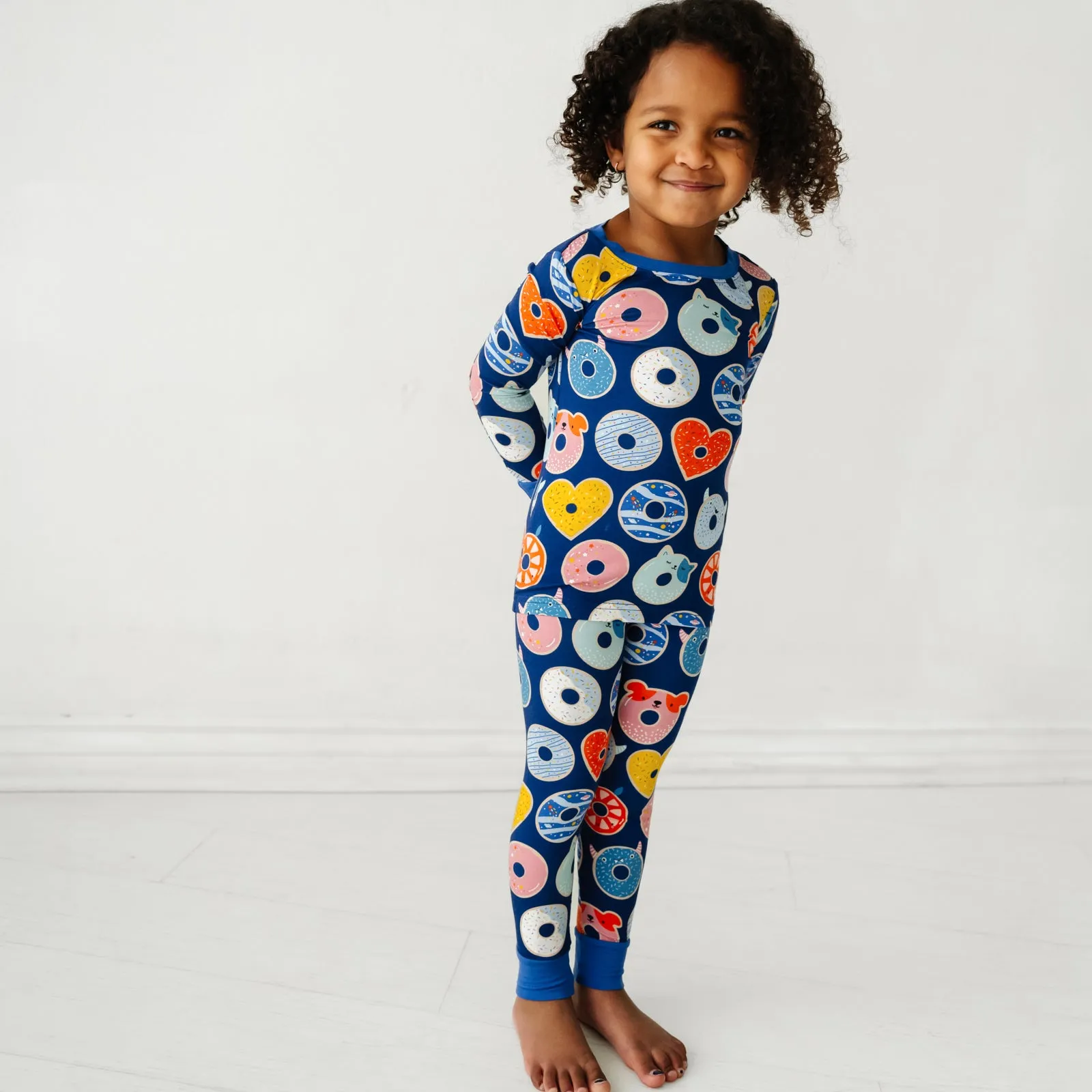 Blue Donut Dreams Two-Piece Pajama Set