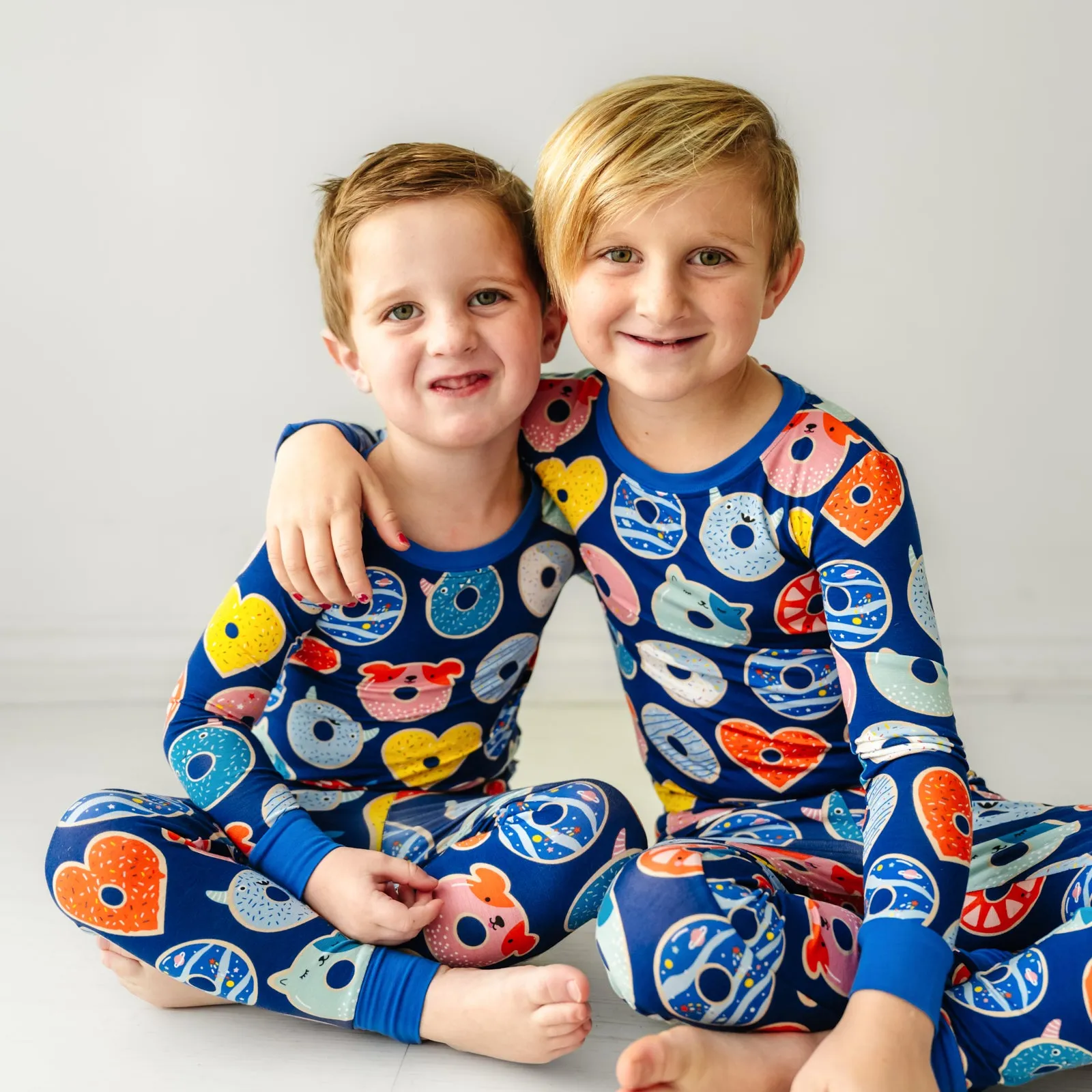 Blue Donut Dreams Two-Piece Pajama Set