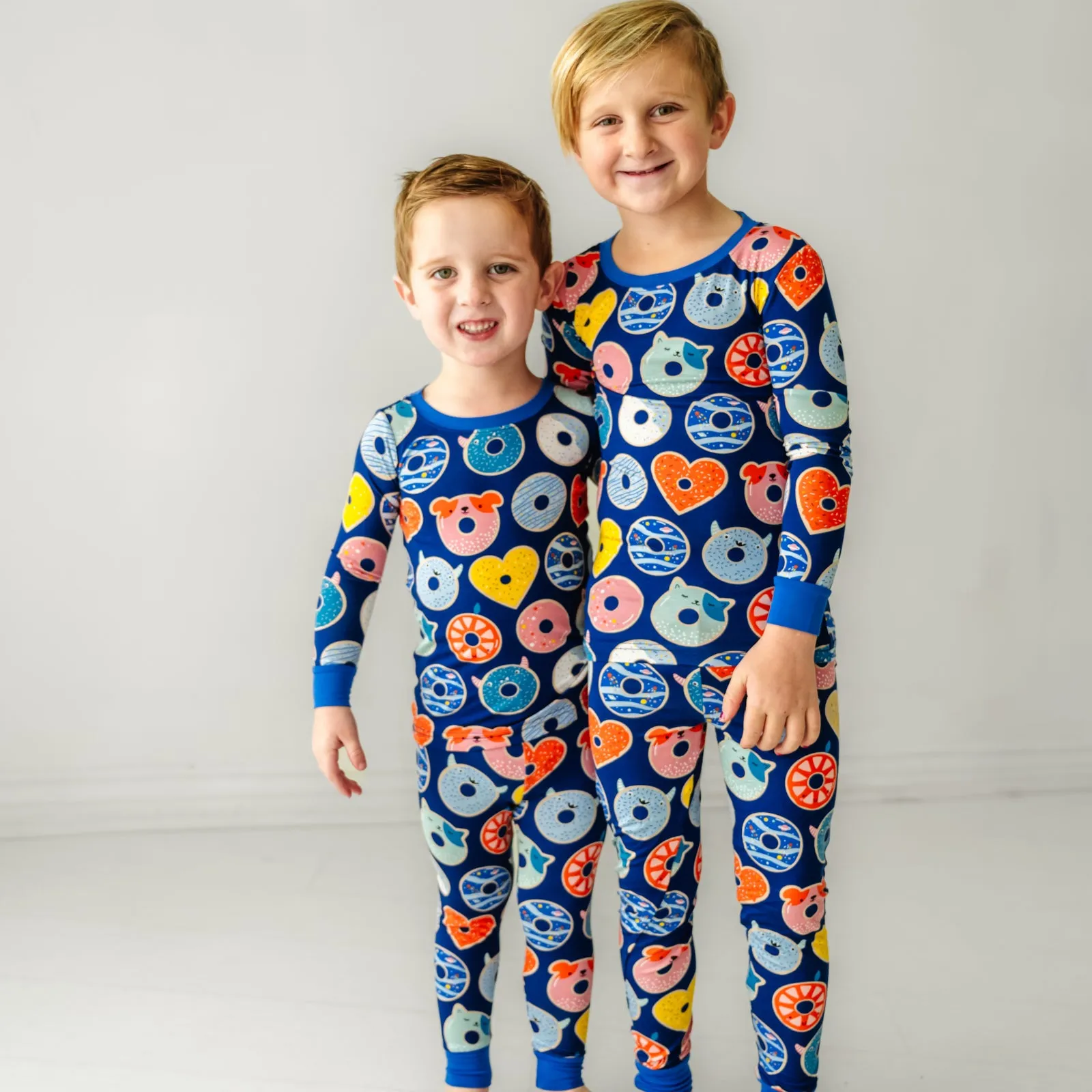 Blue Donut Dreams Two-Piece Pajama Set