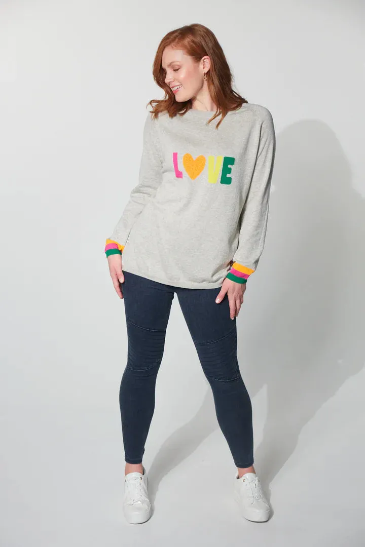 Boden Love Jumper Cloud