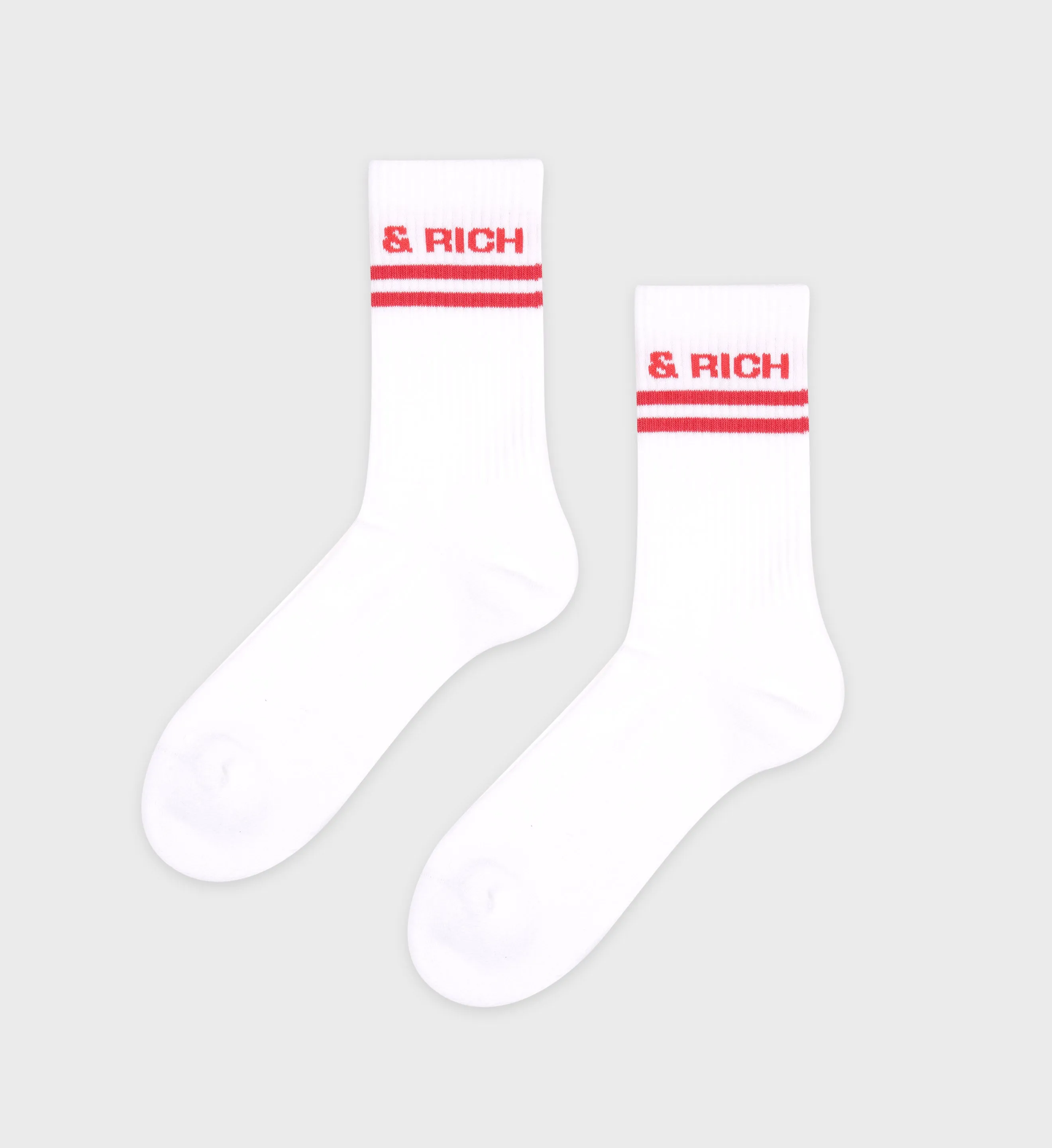 Bold Logo Socks - White/Cotton Candy