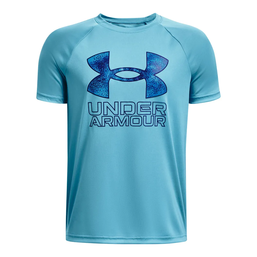 Boys' Under Armour Youth Tech Hybrid Print T-Shirt