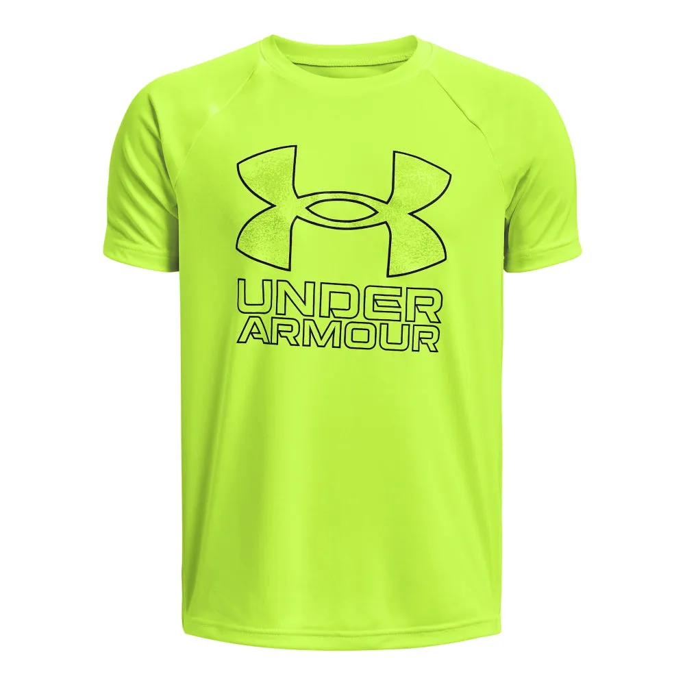 Boys' Under Armour Youth Tech Hybrid Print T-Shirt