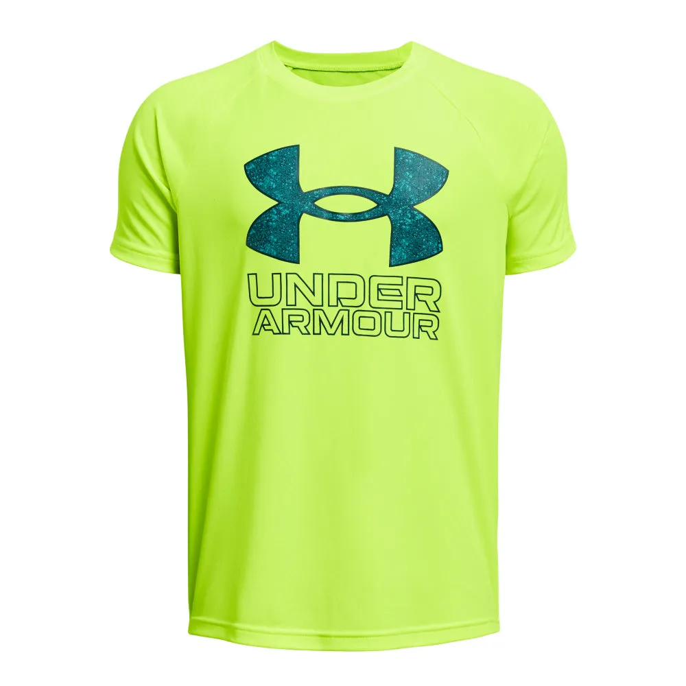 Boys' Under Armour Youth Tech Hybrid Print T-Shirt