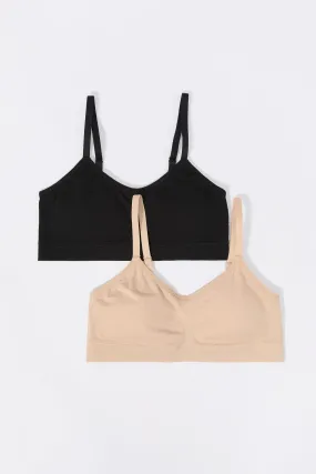 Bralette sans couture pour fille (Paquet de 2)