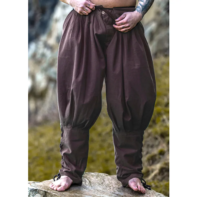 Brown 'Rus' Trousers w/ pockets - Cotton