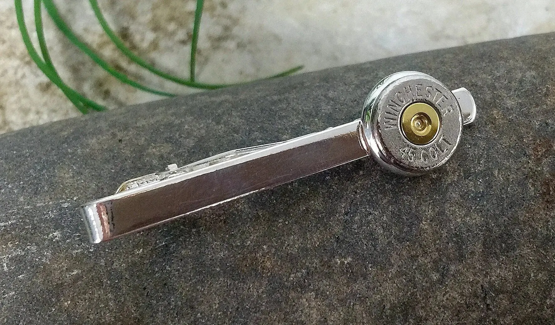 Bullet Tie Clip / Colt 45 Brass Bullet Tie Clip / 45 Tie Clip / Brass Tie Clip / Suit Accessories / Tie Accessories / Men's