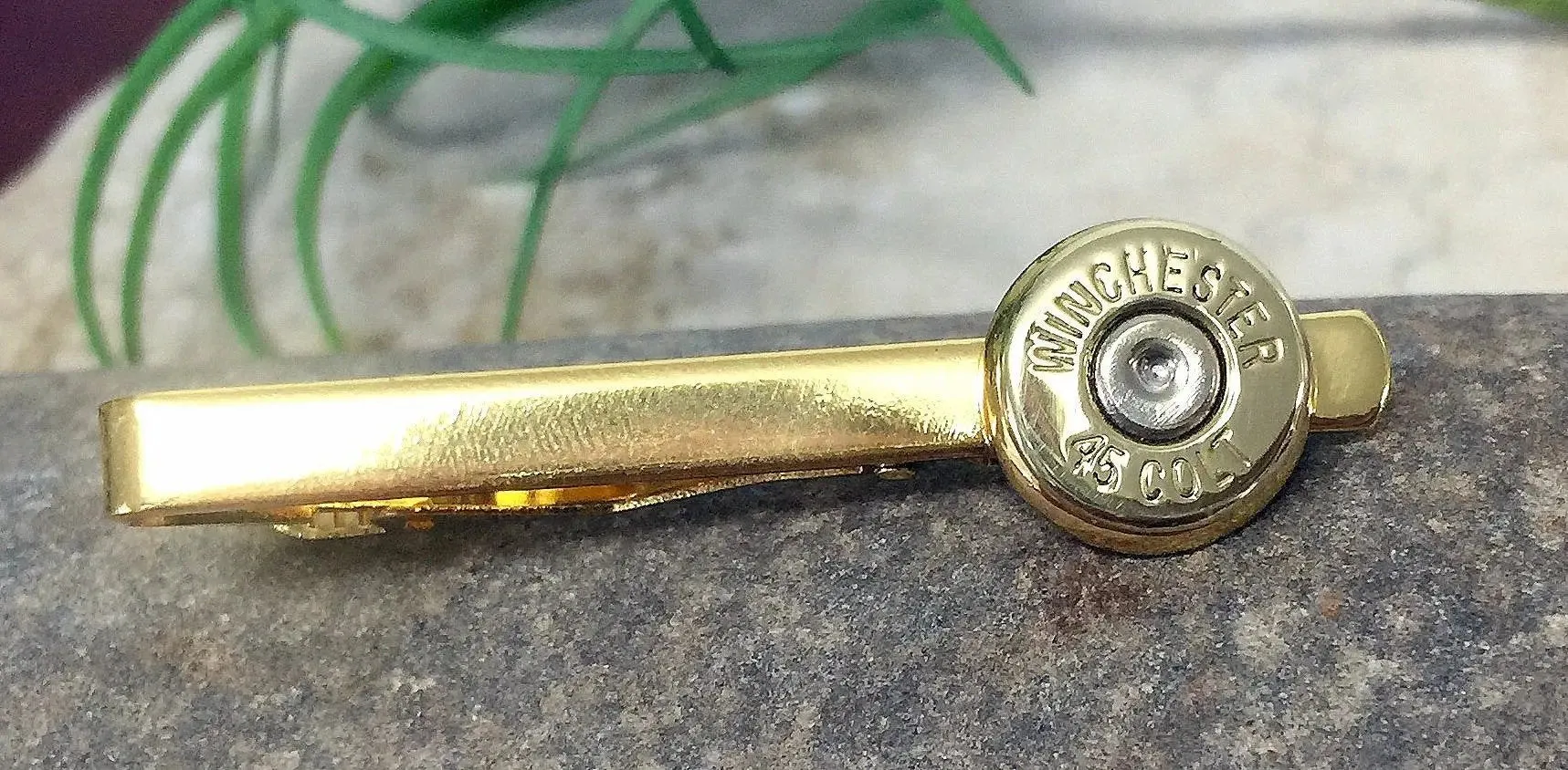 Bullet Tie Clip / Colt 45 Brass Bullet Tie Clip / 45 Tie Clip / Brass Tie Clip / Suit Accessories / Tie Accessories / Men's