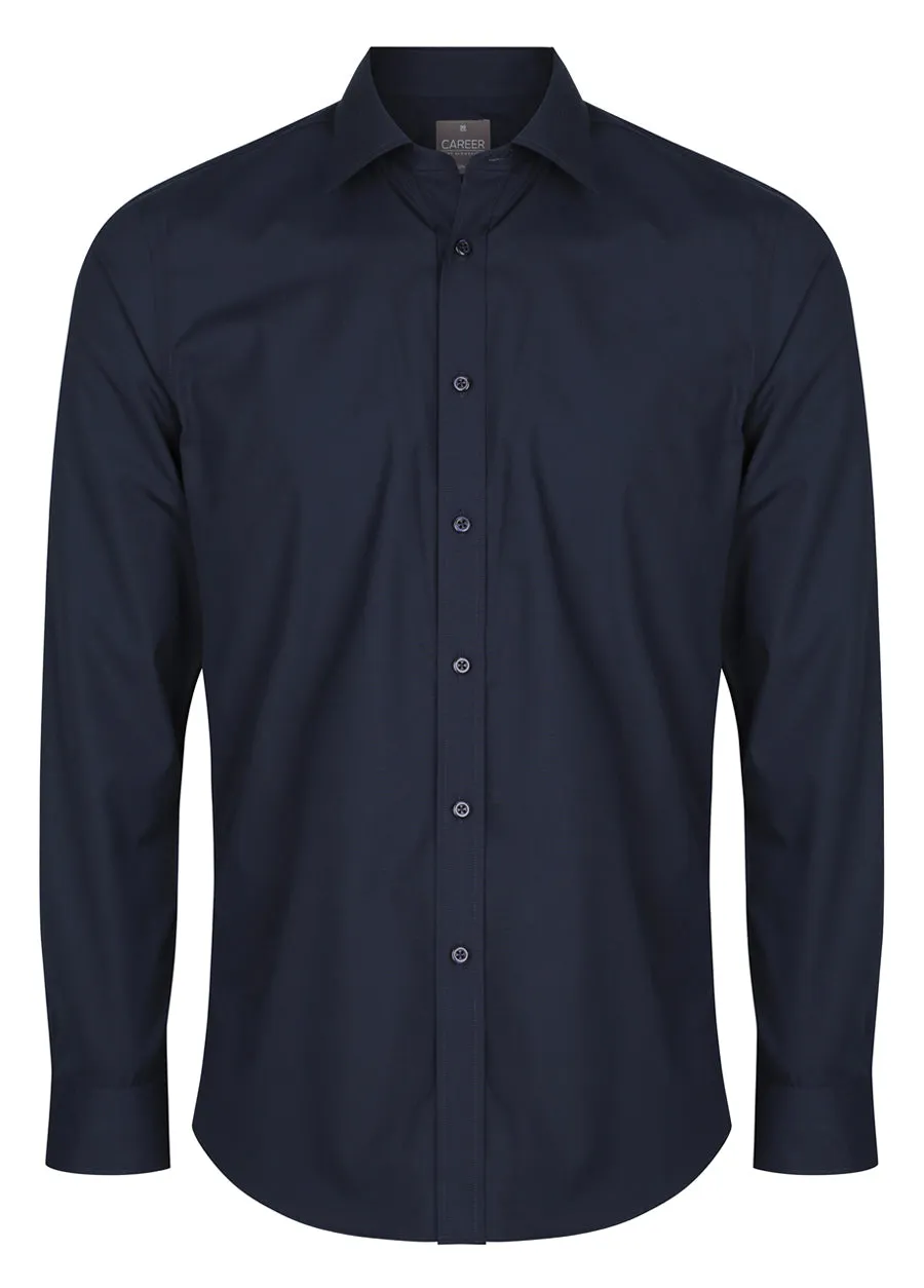 Career Plain Poplin Slim Fit Shirt